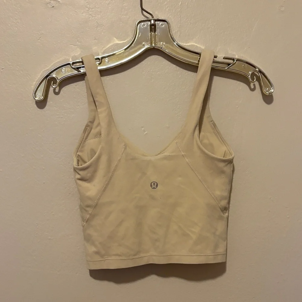 Lululemon Athletica Cream Crop Top